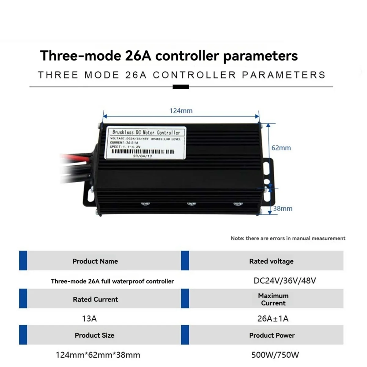

GET! Three Mode Ebike Sine Wave Controller 24V/36V/48V with S866 LCD Display Waterproof Connector 26A for 500W 750W Ebike