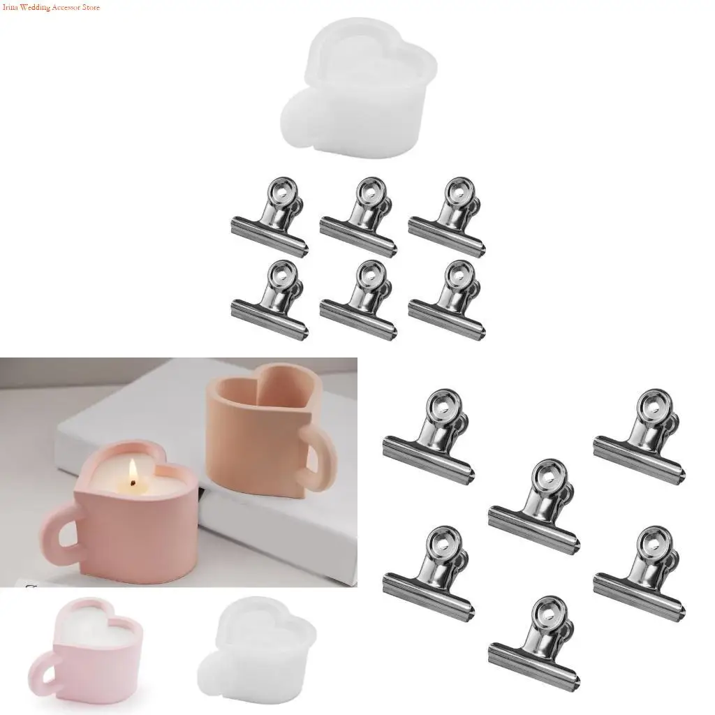 

G92D Creative Silicone Mold Heart Teacup Planter Mold Cup Mold