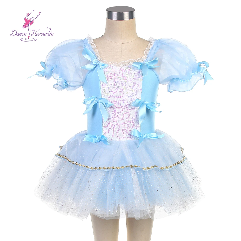 Dance Favourite Dance Costumes 23136 Pale Blue Sequin Bodice Kid Ballet Tutu Small Dance Costumes