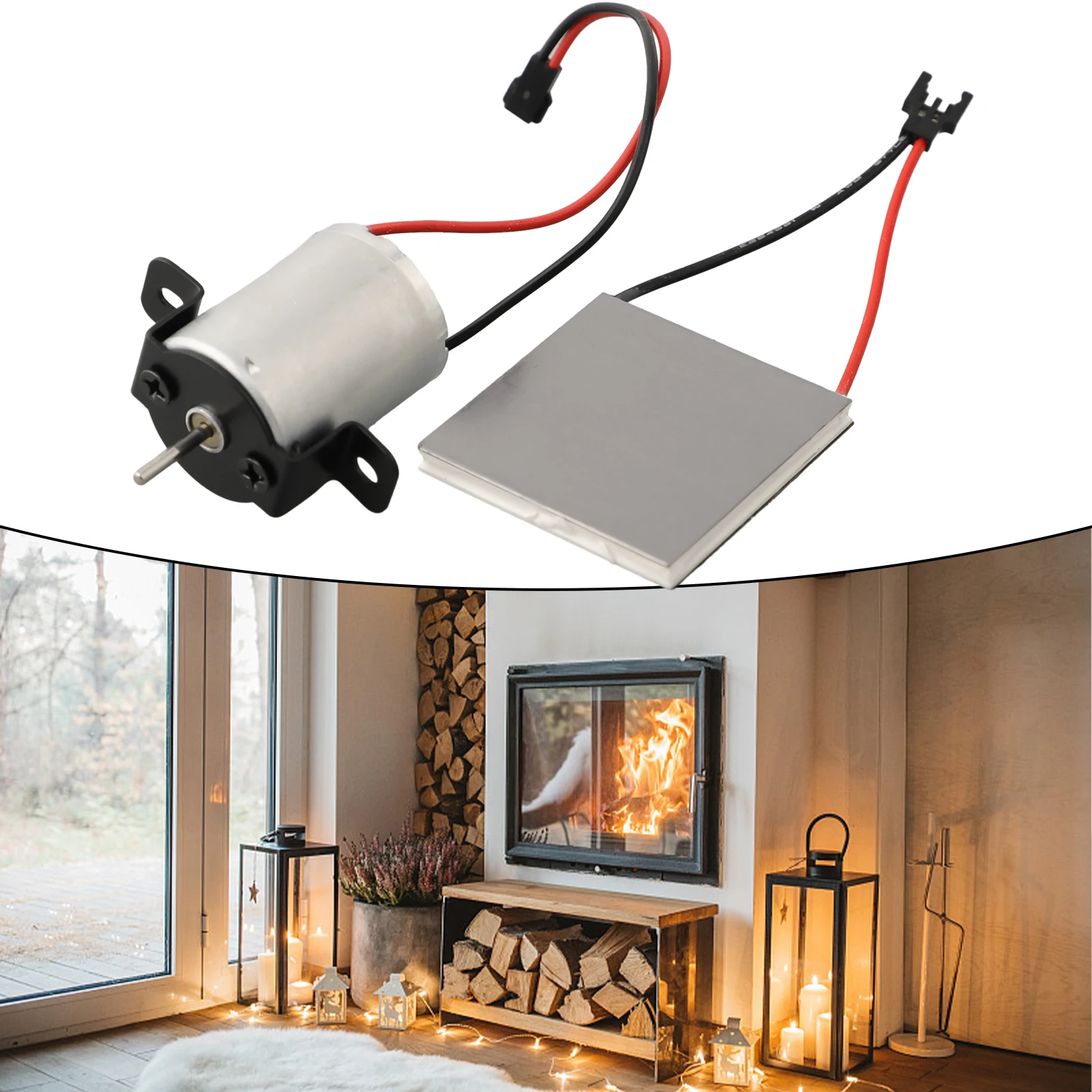 Reliable Replacement Kit for Fireplace Fan Motor & Power Generation Film Enhance Functionality of For Stove Blower