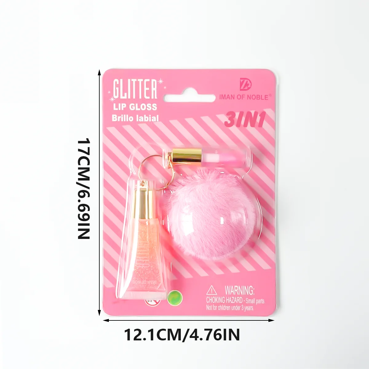 Ensemble de rouges à lèvres Jules Gloss 3 en 1 avec pendentif perle, cadeau de la journée de Léon, changement chaud, huile, 2 pièces