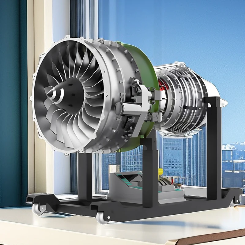 

TECHING Aviation Twin Shaft Turbofan Engine Kit 1000+ Parts DIY Jet Turbine Engine Assembly Model Kit Коллекция игрушек DM119