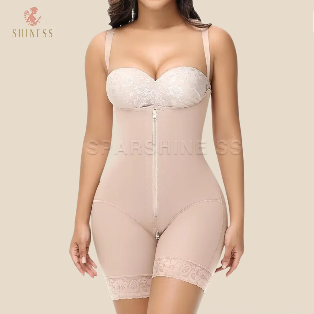 

Women's Shapewear High Compression Garment Fajas Colombianas Abdominal Control Slimming Waist Corset Post-Surgery BBL Bodysuits