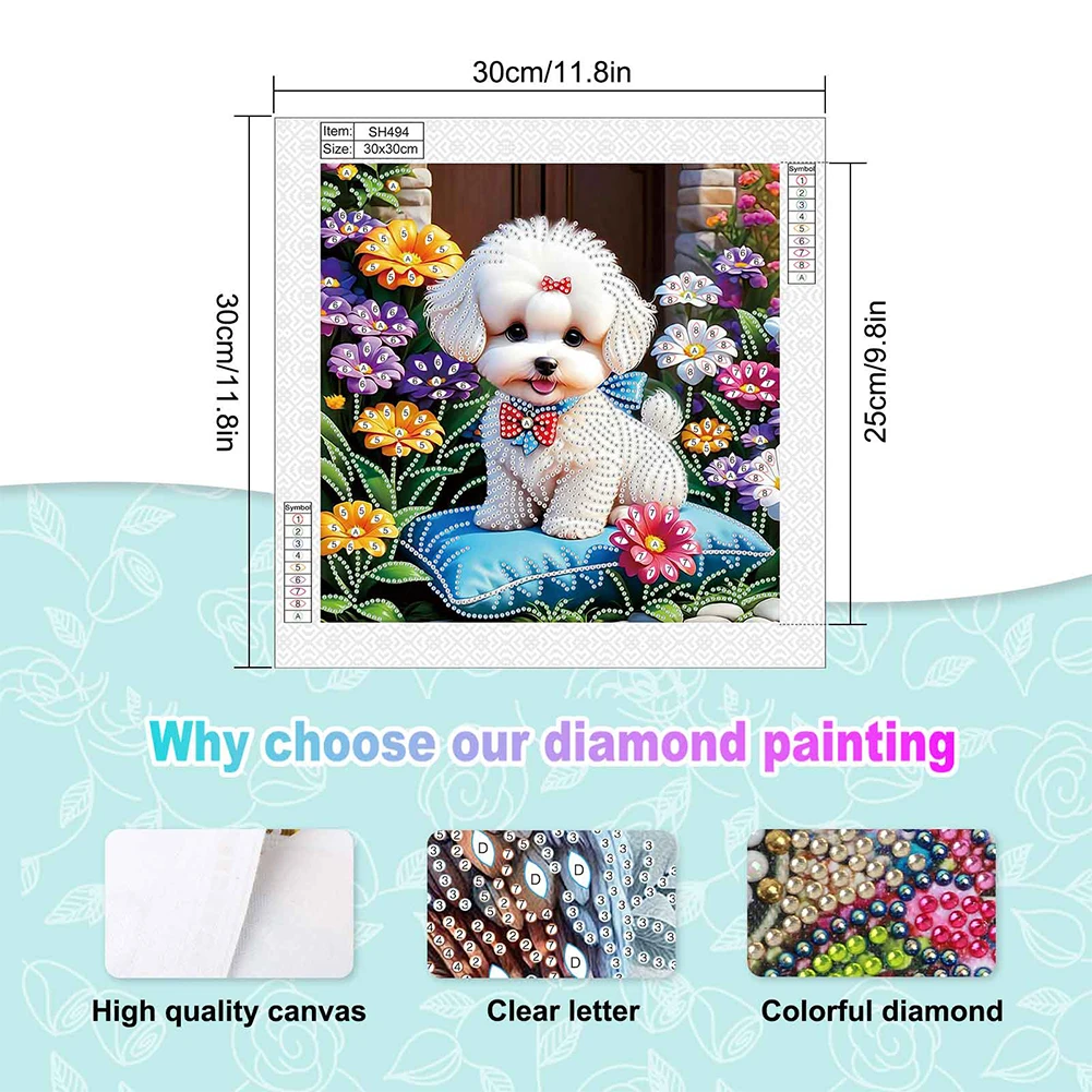 

Animal 5D DIY Special Shape Crystal Partial Diamond Painting Kit Home Wall Decor
