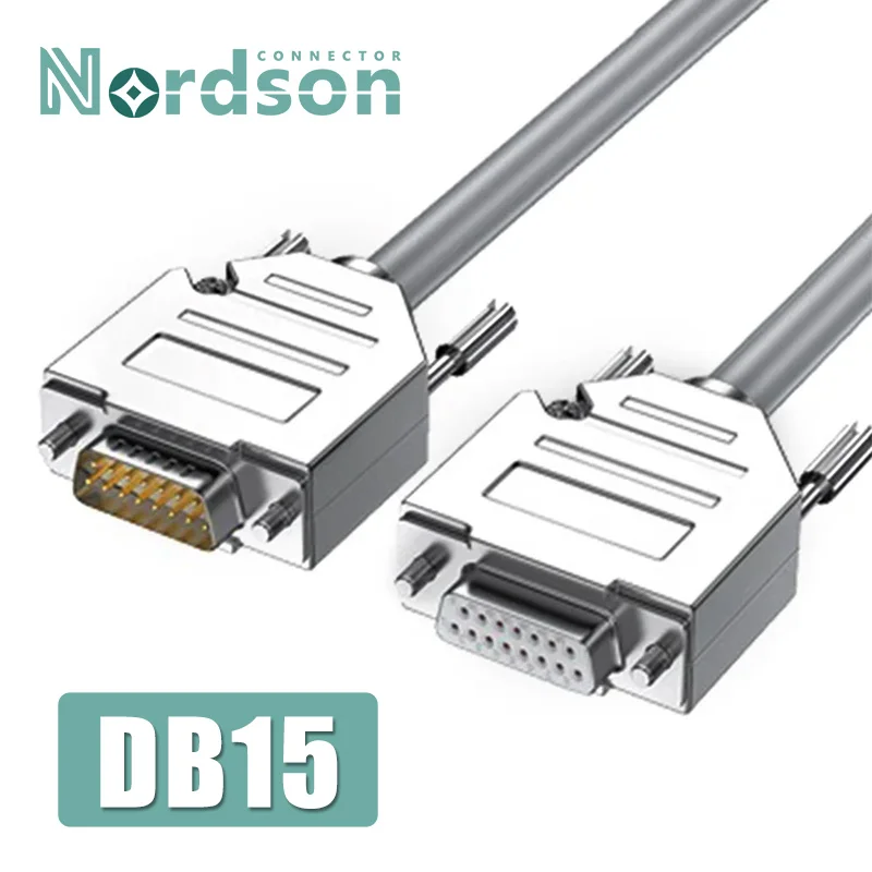 

Кабель передачи данных промышленного класса DB15 штекер-гнездо 1 метр 3 м/5 м RVVP16 * 15 параллельные линии 15pin твердый штырь