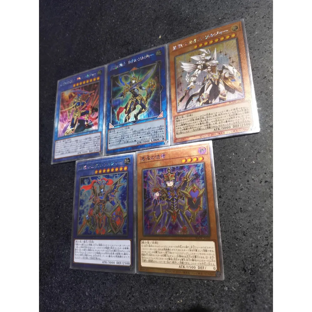 DIY Yu-Gi-Oh! Black Luster Soldier Small Set Self Made Flash Card Anime Peripheral Game Collection Card Holiday Gift