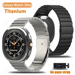 No Gaps Titanium Metal Strap for Samsung Galaxy Watch Ultra 47mm Band for Galaxy Watch 7 Ultra 47MM Waterproof Bracelet Luxury