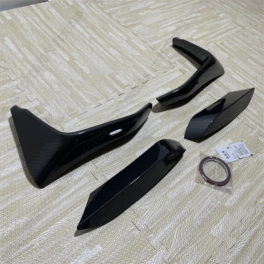 Black Car Front Bumper Lip Side Splitter Canards Spoiler For BMW 3 4 Series M3 M4 F80 F81 F82 F83 2013-2020 Fog Lamp Grill Trim