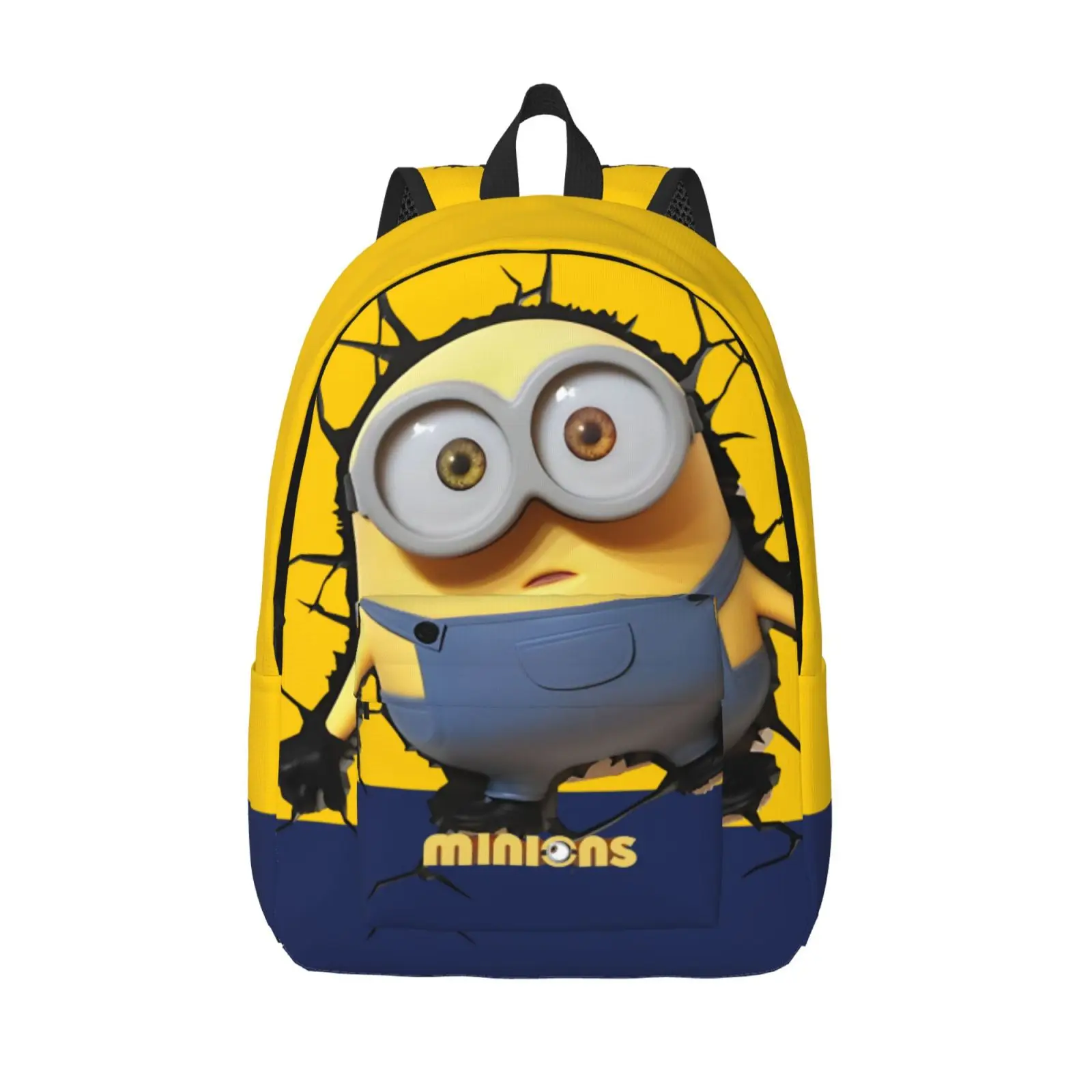 

Blue Storage Bag Minion Despicable Me For Women Kid Personalised Journey Birthday Retro Washable Laptop Bag