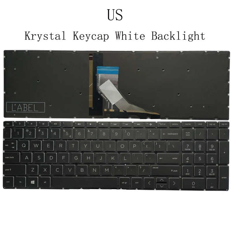 Backlit Russian/US/Spanish/Latin Keyboard For HP Pavilion 15-CW 15-DR 15-EC 15-CX 15-DK 15-DA 17-BY 17-CA 15-DY 15-CS DW