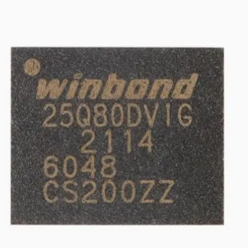 Brand new original surface mount W25Q80DVZPIG WSON-8 3V 8M-BIT serial flash memory chip