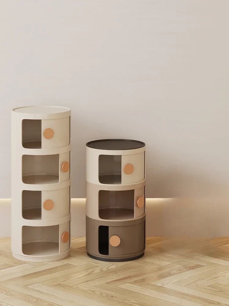 Creative Edge Desk Small Storage Corner Table Storage Cabinet Modern Minimalist Bedside Table Dormitory Artifact Snack Cabinet