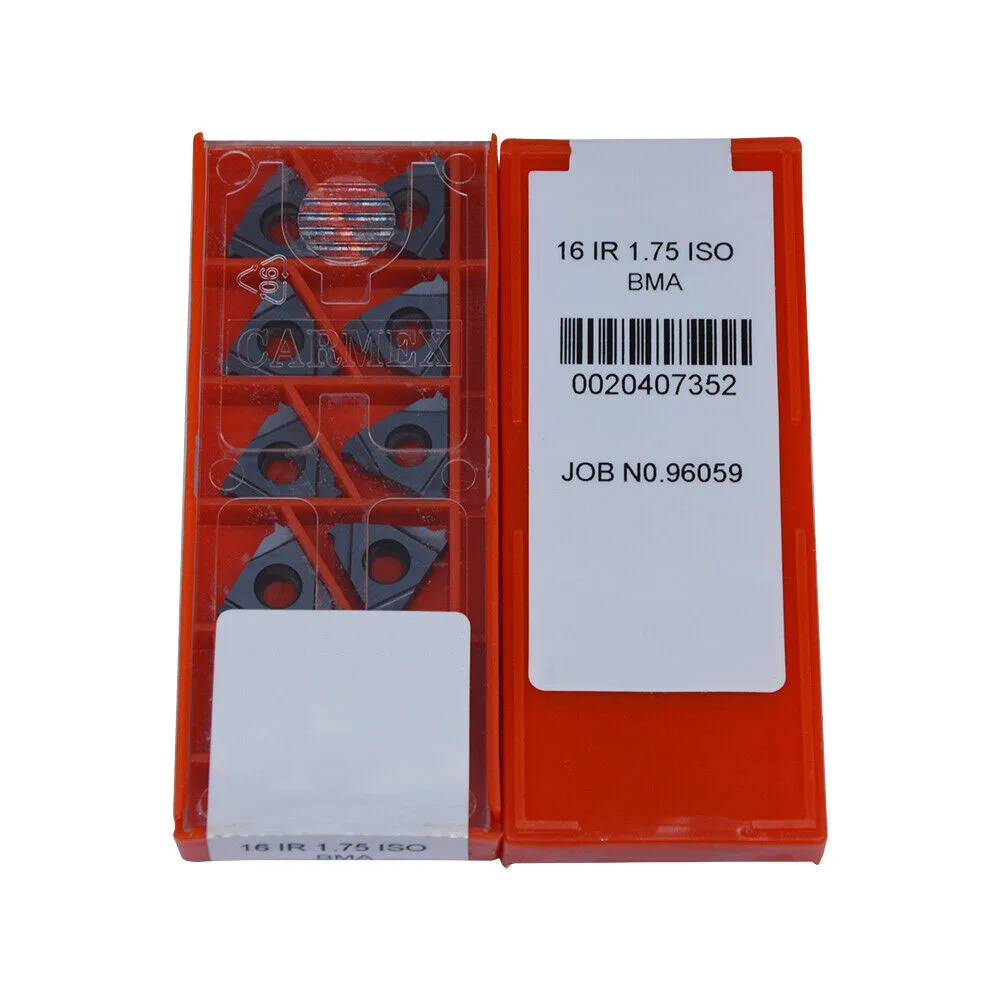 10pcs 16IR 1.75ISO BMA High quality Threaded blade Carbide Inserts