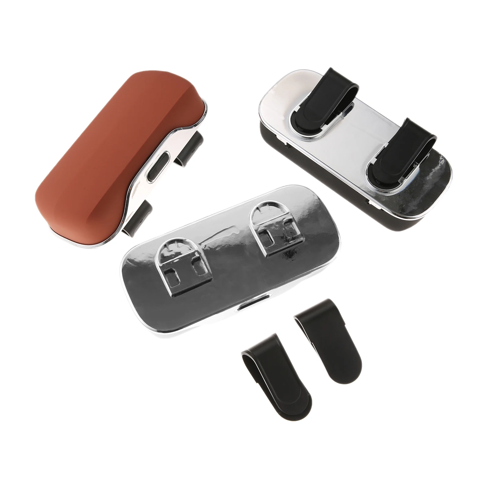 

1pc ABS Car Glasses Case 18.5*6.5cm Portable Car Sunglasses Holder Eyeglass Case Sun Visor Lenses Holder Car Interior Accessory