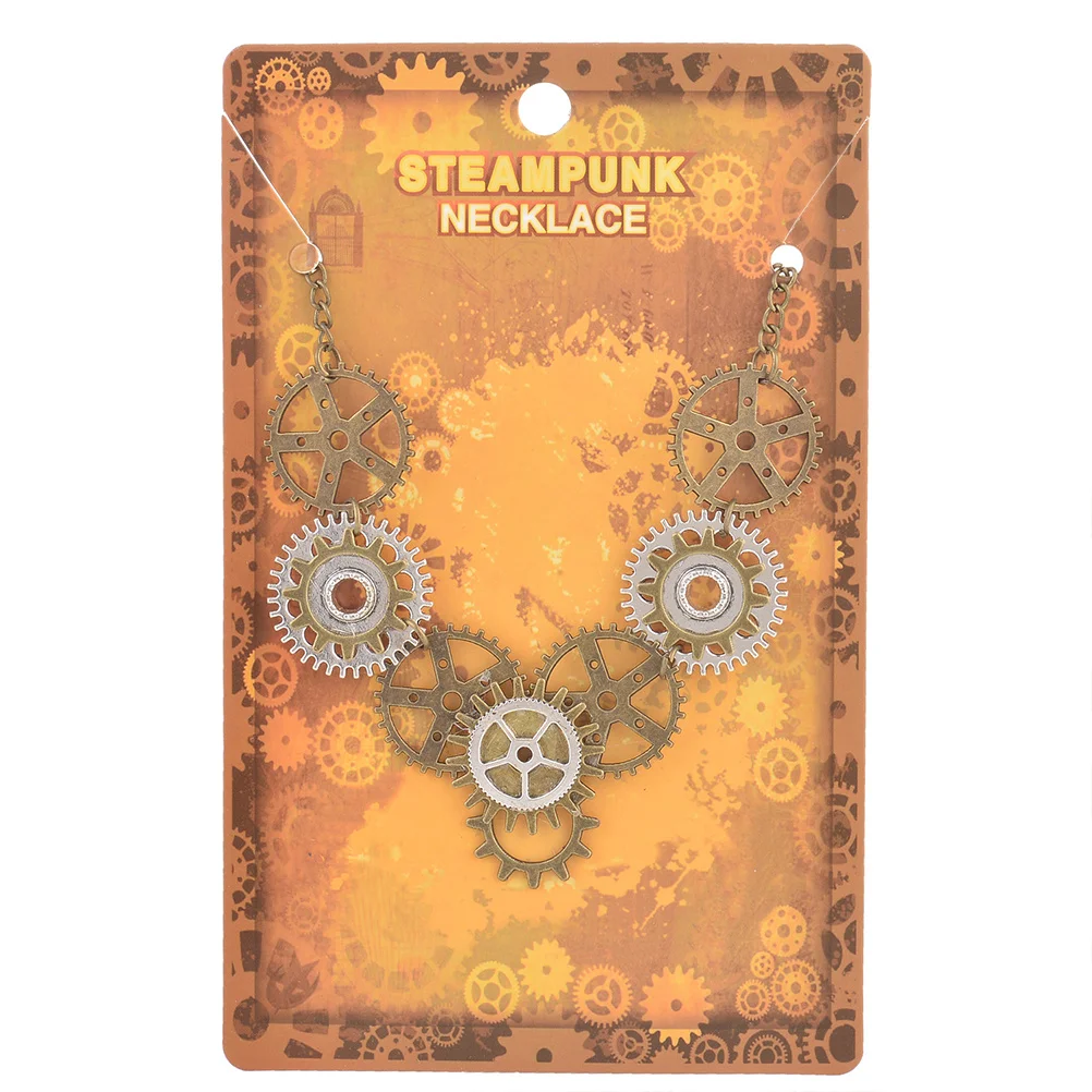

Chic Pendant Steam Creative Necklace Elegant Jewelry Gift for Women Female Special Occasions Steam Gear Pendant