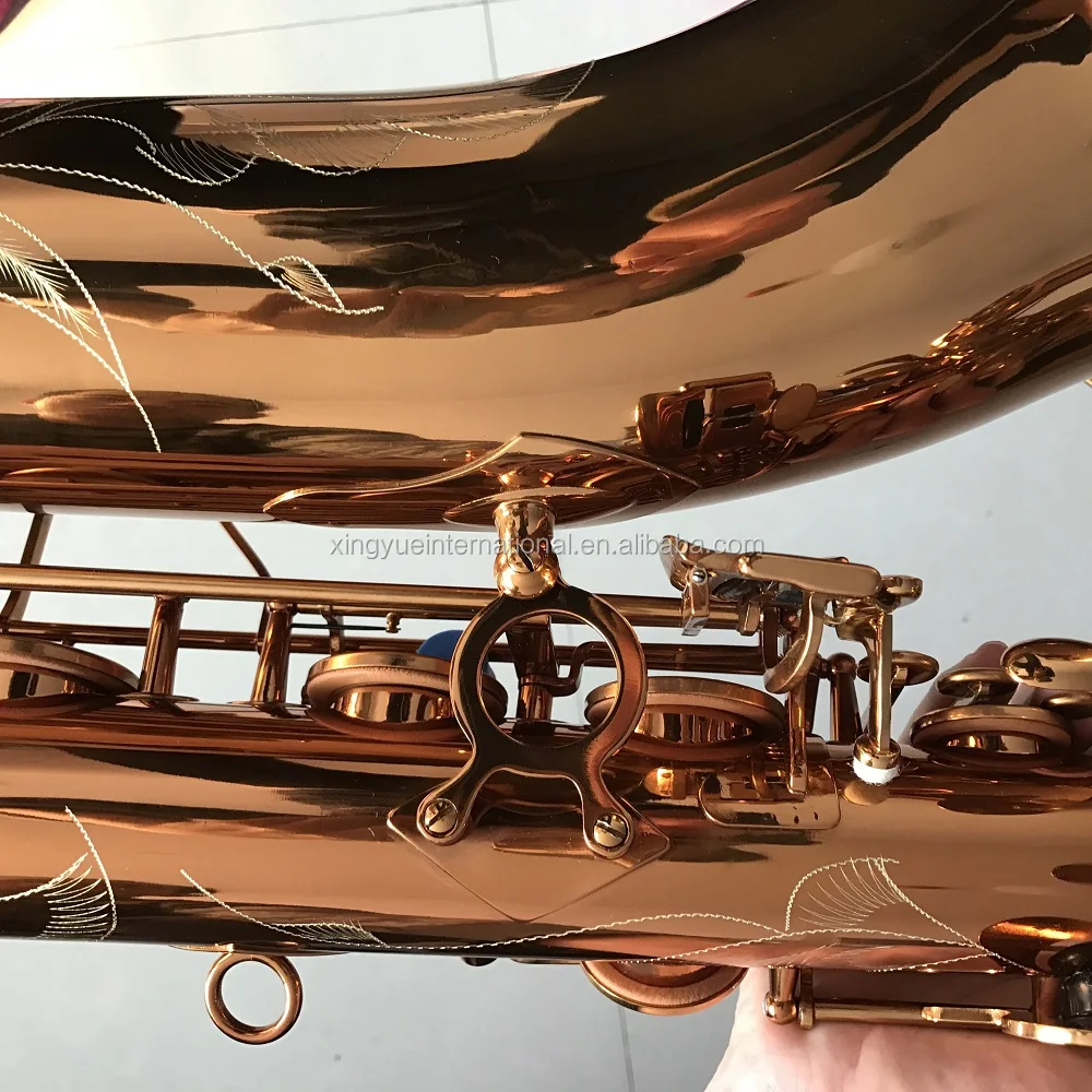 Saxofón Barítono Café Oro Modelo Profesional