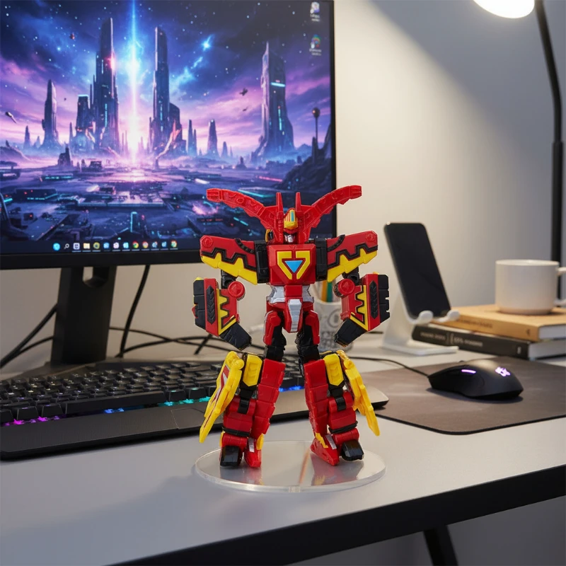 Robot de déformation bricolage Hello Carot Titan modèle en plastique jouets ordinateur bureau ornement jouets pour enfants pour garçons cadeaux d'anniversaire pour invités