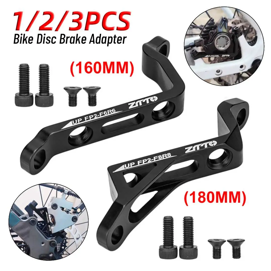

1-3PCS Bike Disc Brake Adapter Post Mount to Flat Mount Front & Rear Disc Brake Caliper Mount Adapter PM to FM for 16/18cm Rotor