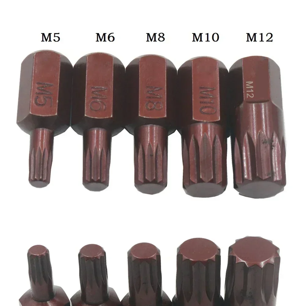 Punta de destornillador de estrella de 30mm, vástago hexagonal de 10mm, puntas de destornillador magnético para cabeza de destornillador de impacto, herramientas manuales M5/M6/M8/M10, 1 ud.