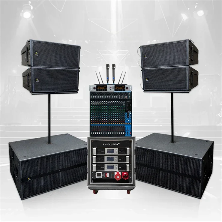 HDL210 & V218LAT 18 inch 2000 watt lijn krachtige array bas subwoofer luidsprekers geluidssysteemapparatuur / versterkers / luidspreker