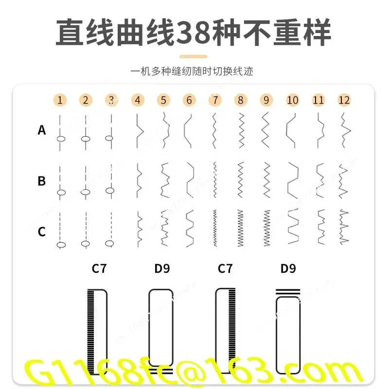 Sewing Machine Portable Presser Foot Overlock Knitting Start Button Electrec With Pedal Table part