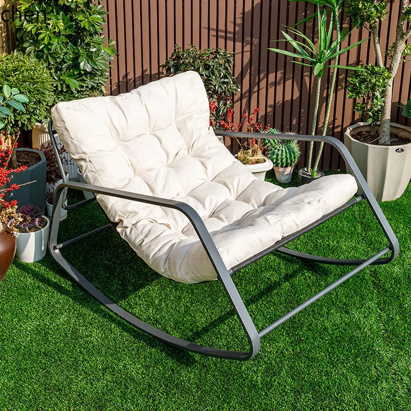 lazy sofa sleepable reclining balcony living room courtyard leisure reclining chair single happy chair