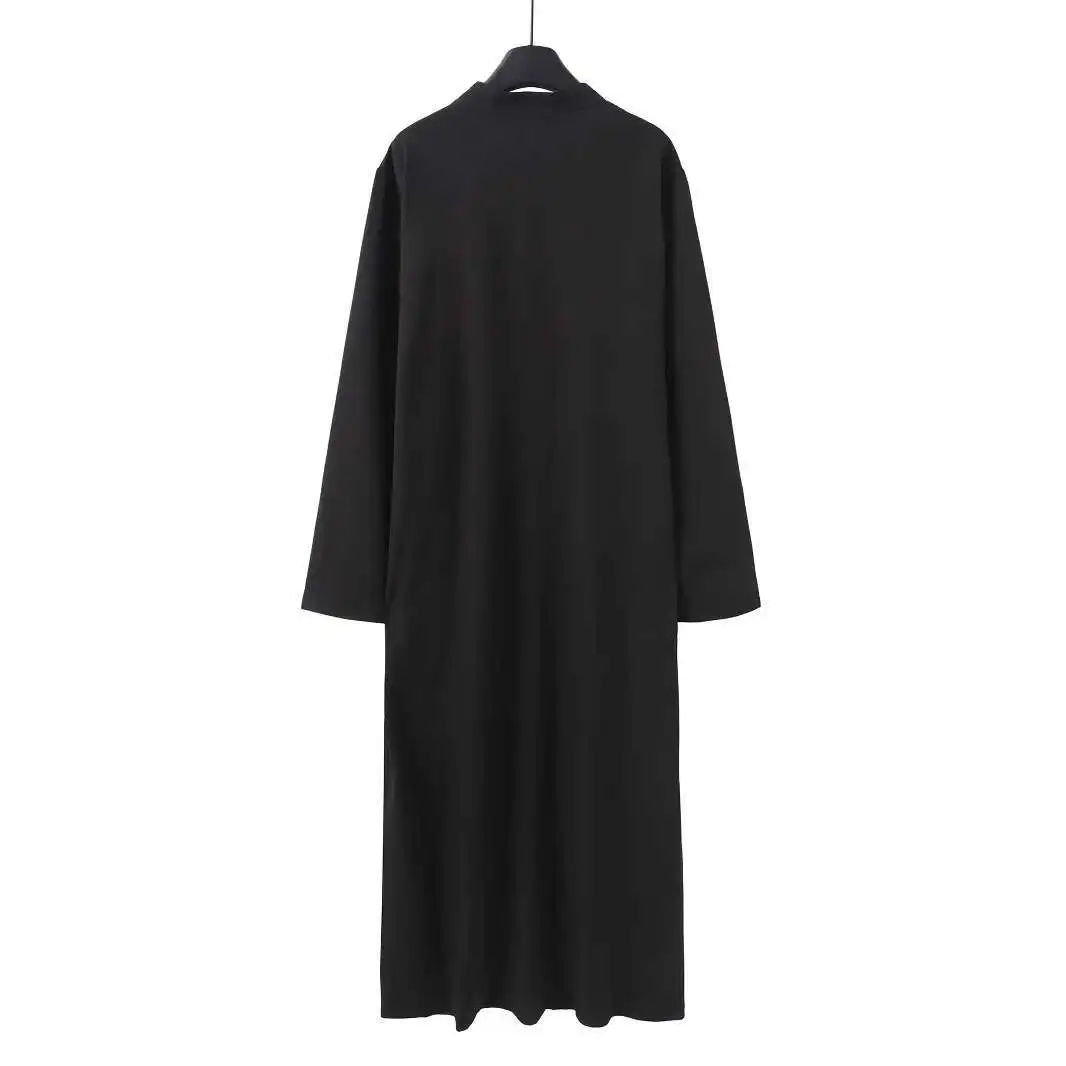 مسلم جديد كم طويل نمط العرقية المطرزة العربية الوقوف طوق الرجال رداء رداء عباية رمضان دبي فاخر الإسلام أنيق