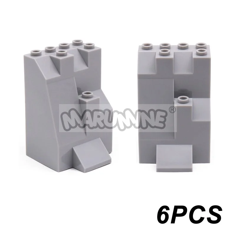 MARUMINE MOC Blöcke Bergsteinstein Dschungelgarten Bausteine DIY Teile Zubehör Kompatibel mit 6083 47847 6082 23996