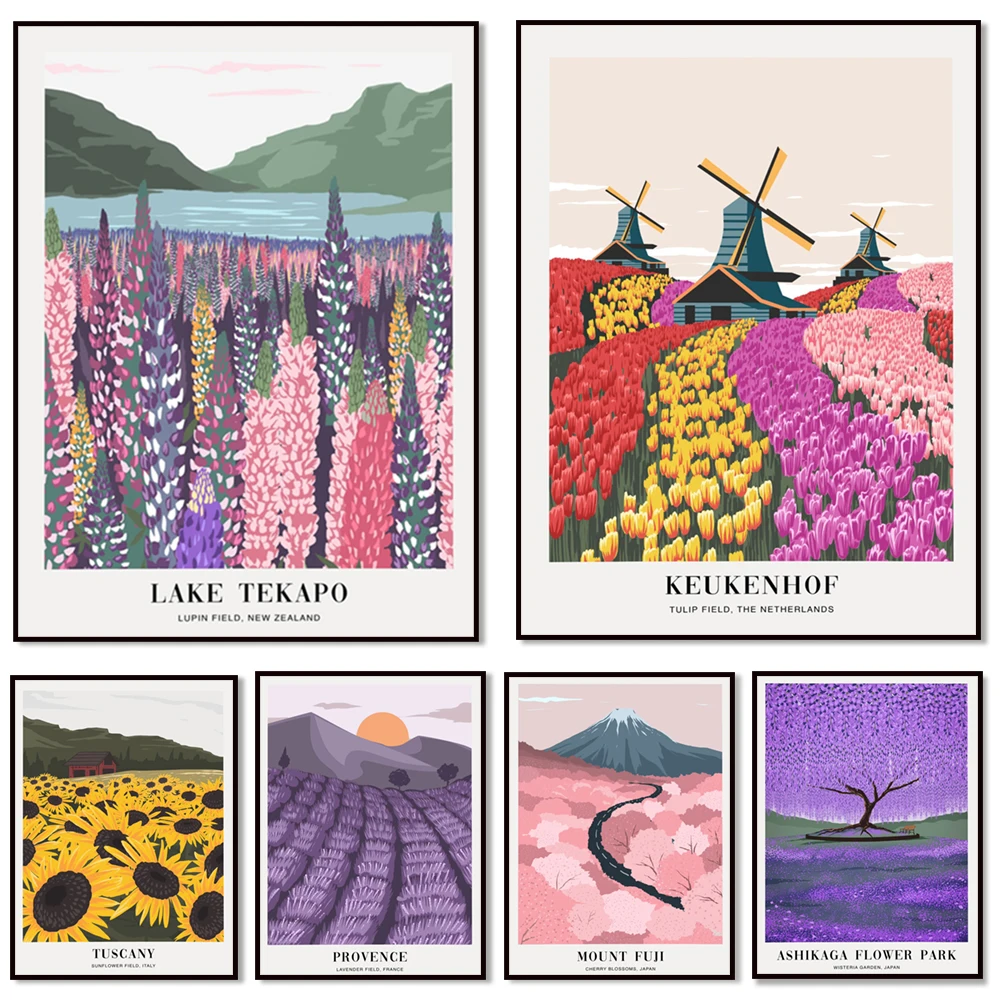 

Дерево глицинии Асикага Цветочный парк Япония Красочный художественный принт в стиле бохо | Пейзажная иллюстрация, цветочный принт, туристический плакат