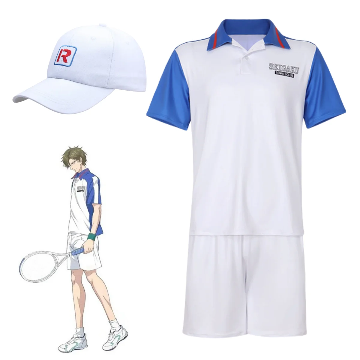 Anime The Prince of Tennis Cosplay Costumes Ryoma Echizen Jersey Tezuka Kunimitsu Tennis Shirt Sportswear SEIGAKU Tennis Club