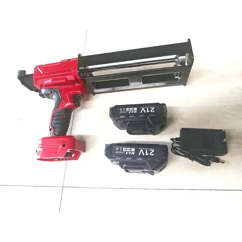 

400ml/ 600ml 1:1 Electric Dual Compent Injection Gun Double Barrel Battery Silicone Caulking Gun