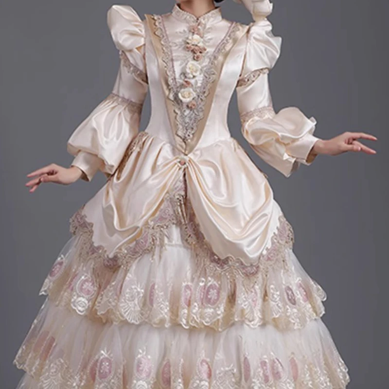 European Female Costume Court Costume Party Theme Party Stage Cake Skirt Party Photo Girl Vestidos Largos Elegantes Fiesta Mujer