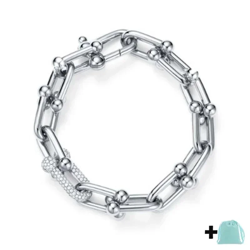 

Popular Light Luxury Simple Fashion Gorgeous Elegance Diamond Set Personalized Exquisite Bracelet Manufacturer Direct Sales