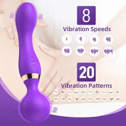 20+8 Speeds Powerful AV Vibrator for Women Nipple G spot Clitoris Stimulator Magic-Wand Dildo Female Masturbation Adult Sex Toys