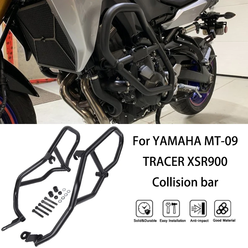 

MTKRACING For YAMAHA MT-09 TRACER XSR900 2014-2020 Motorcycle Bumper Engine Guard Crash Bar Body Frame Protector Accessories