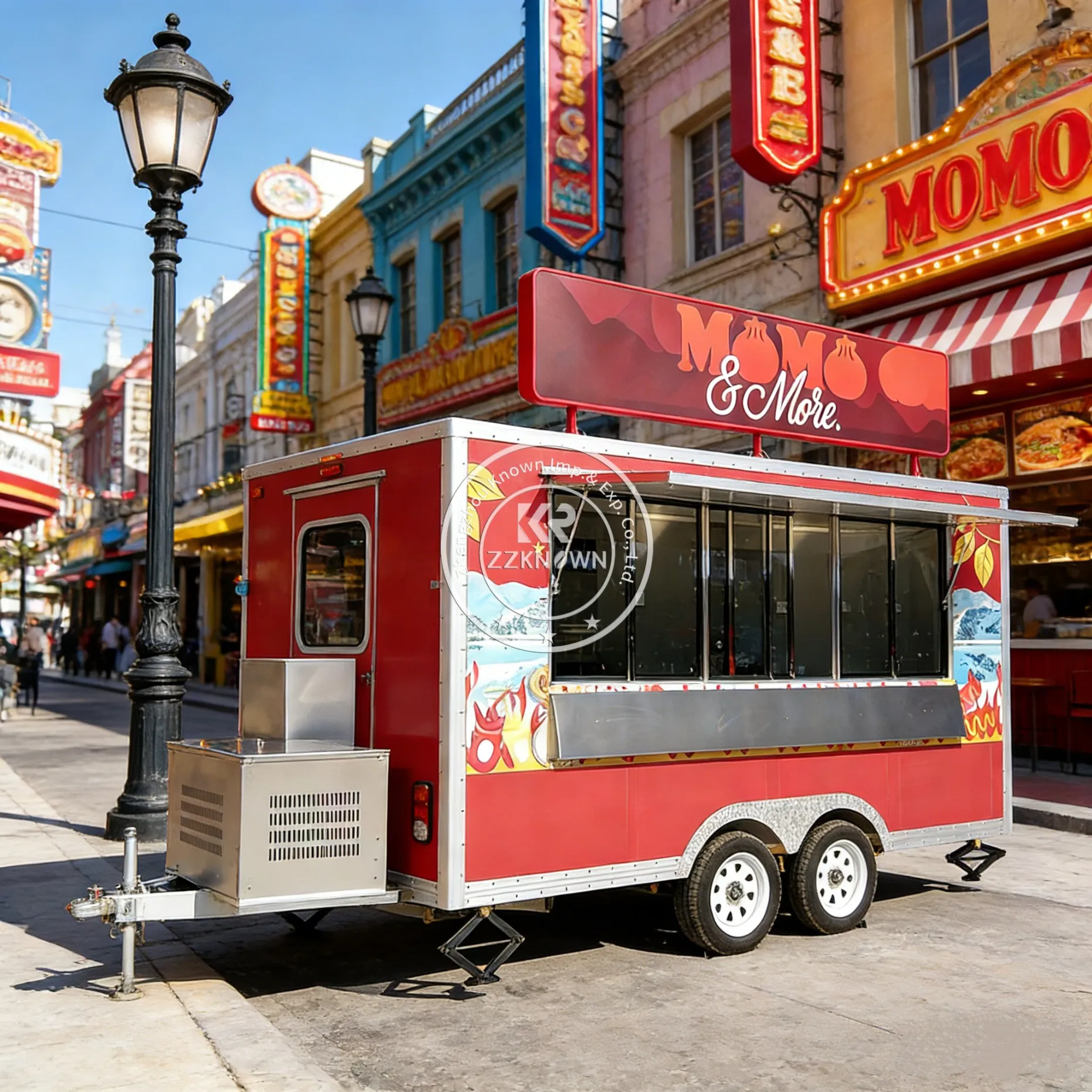 

Fully Equipped Ice Cream Food Truck with Full Kitchen Bakery Trailer Fast Food Trailer Mobile Street Food Cart