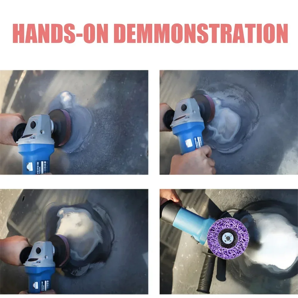 1-5 قطعة 100/115/125 مللي متر المرجان القرص بولي قطاع القرص طاحونة قطاع القرص جلخ عجلة الطلاء إزالة الصدأ نظيفة ل زاوية طاحونة