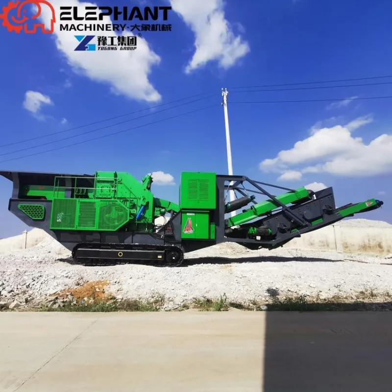 Mobile Crushing Station Stone Crusher With Jaw And Hammer Crusher Gearbox And Motor For Ore Mining Application