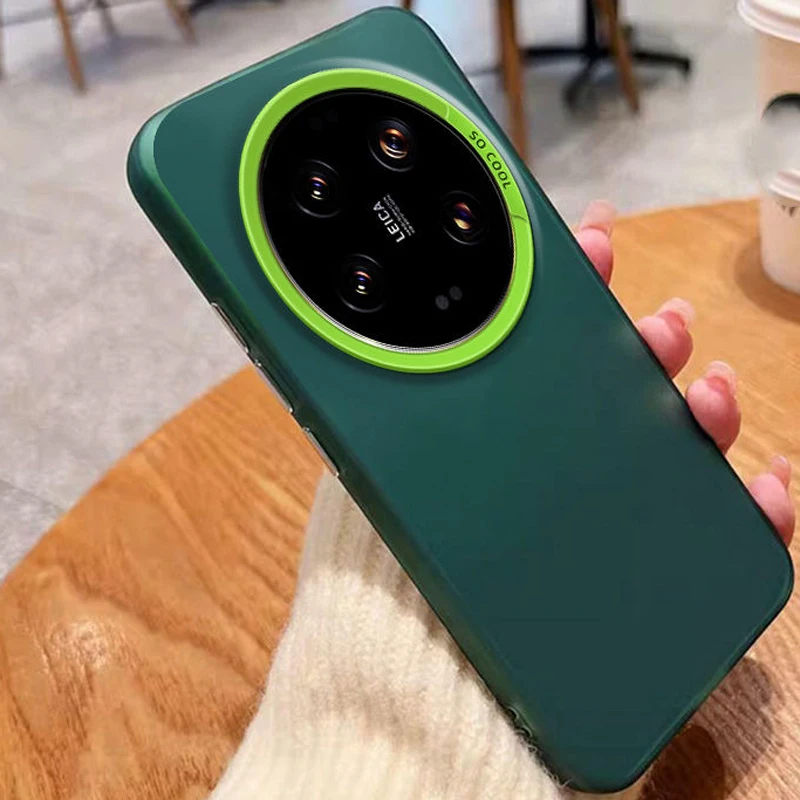 حافظة لهاتف Xiaomi 14 Ultra حافظة هاتف Xiaomi Mi 14 Ultra 24031PN0DC غطاء mi 14 Ultra فاخر معدني أورورا غطاء غير لامع