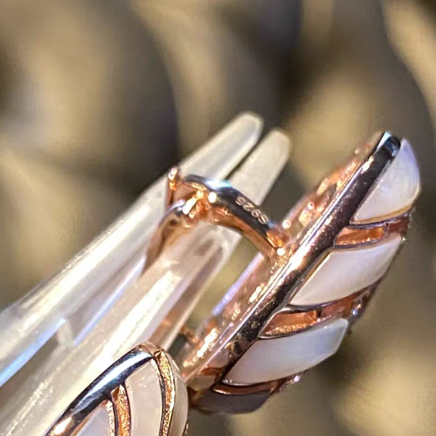 

KQDANCE 925 Sterling Silver Natural Mother Of Pearl Gemstone Square Earrings Luxury Fine Jewelry For Women Party