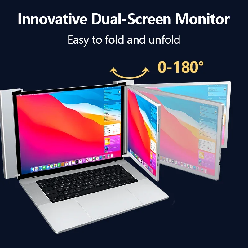 2026 14 Inch Plug and Play No Driver Flexible Expandable Bracket Hung on the Laptop Dual  Monitor for windows
