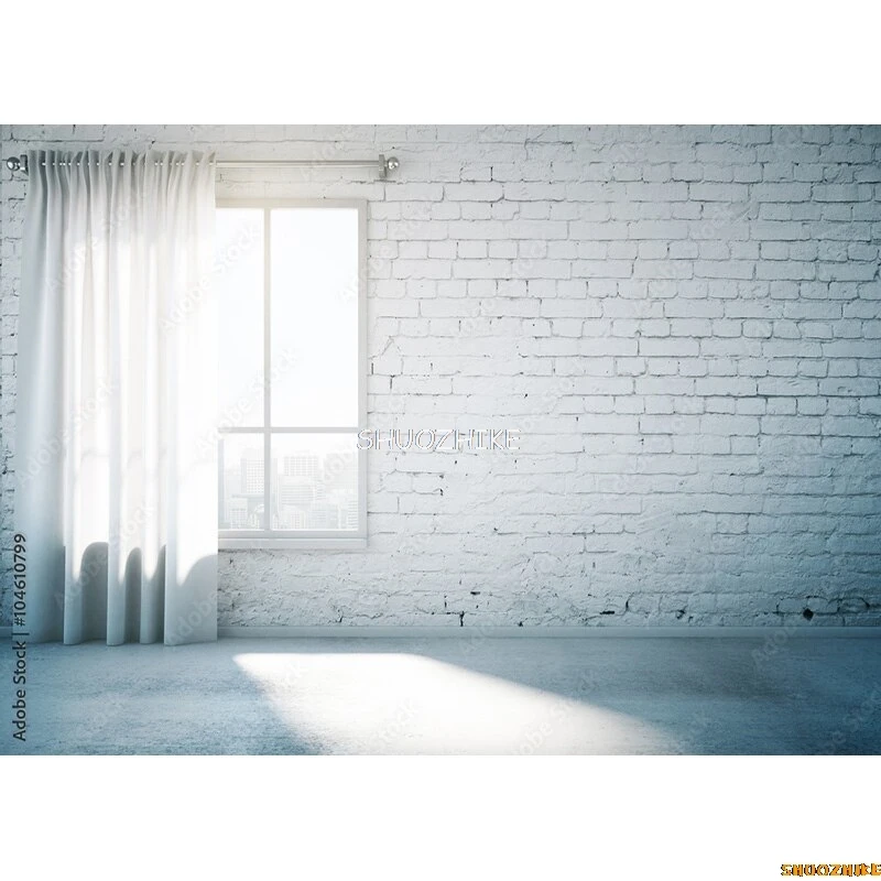 SHUOZHIKE Art ผ้ากําแพงอิฐวินเทจการถ่ายภาพฉากหลังภาพพื้นหลังสตูดิโอ Prop ZXX-22