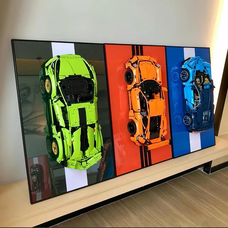 حامل جداري بشاشة عرض معدنية مقاس 31.5 بوصة لطراز LEGO 42083 42143 42115 42056 42096 42172 لبنات البناء