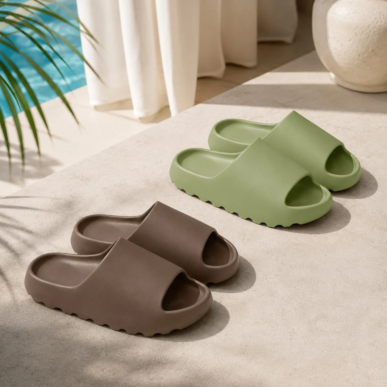 Women's Sandals Slippers For Woman Ladies EVA Man Slippers Shoes Cloud Thick-soled Sandals Summer Soft Bottom Beach