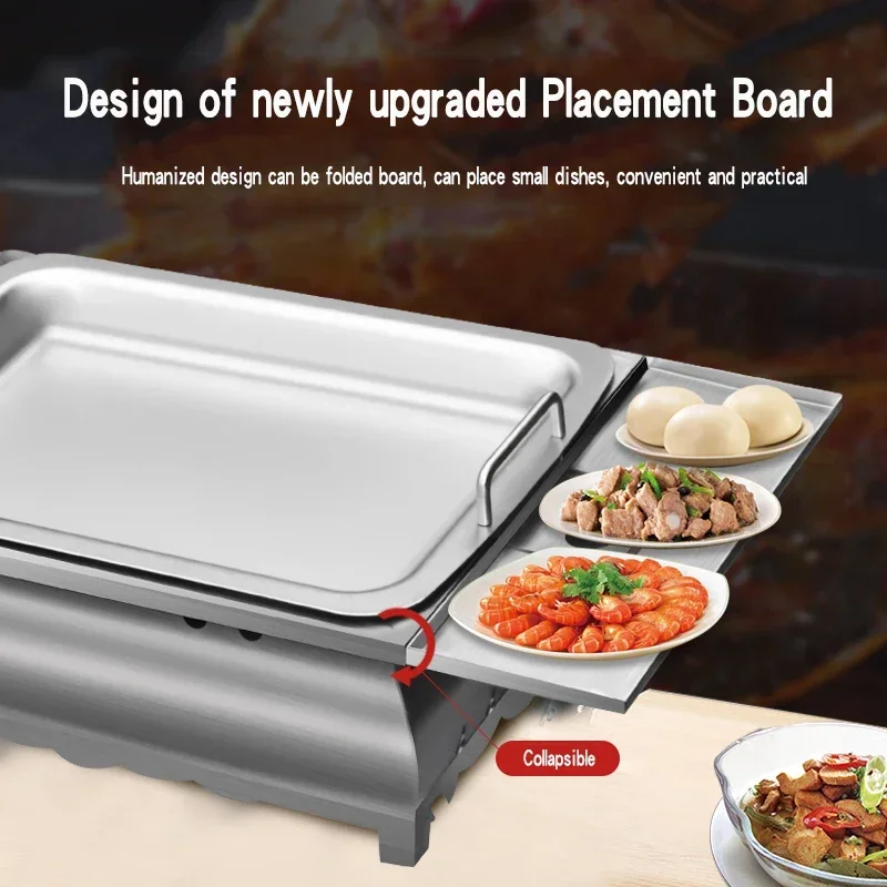 Fish oven commercial and household thickened stainless steel paper wrapped fish pan