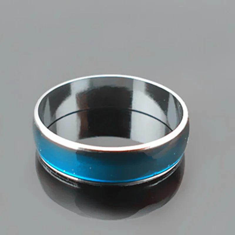Ringe mit wechselnder Farbe, Edelstahl, Stimmung, Emotion, Gefühl, Temperatur, Ringe für Frauen, Männer, Paare, glasierter Ton, feiner Schmuck, Geschenke – Detail 12