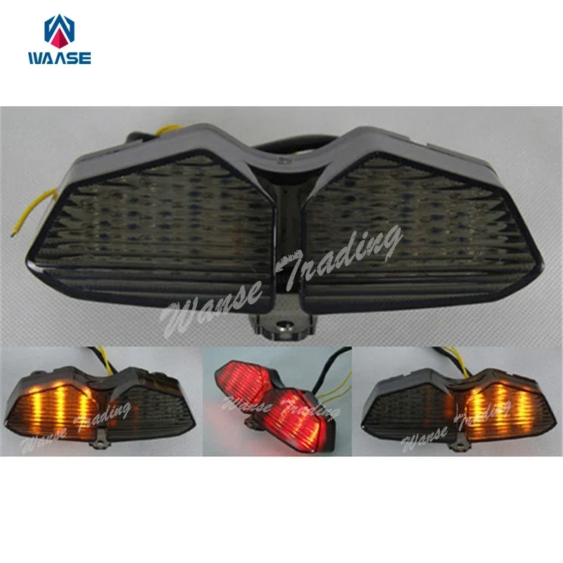 waase Rear Taillight Tail Brake Turn Signals Blinker Indicator Integrated Led Light Lamp For 2003 2004 2005 YAMAHA YZF R6