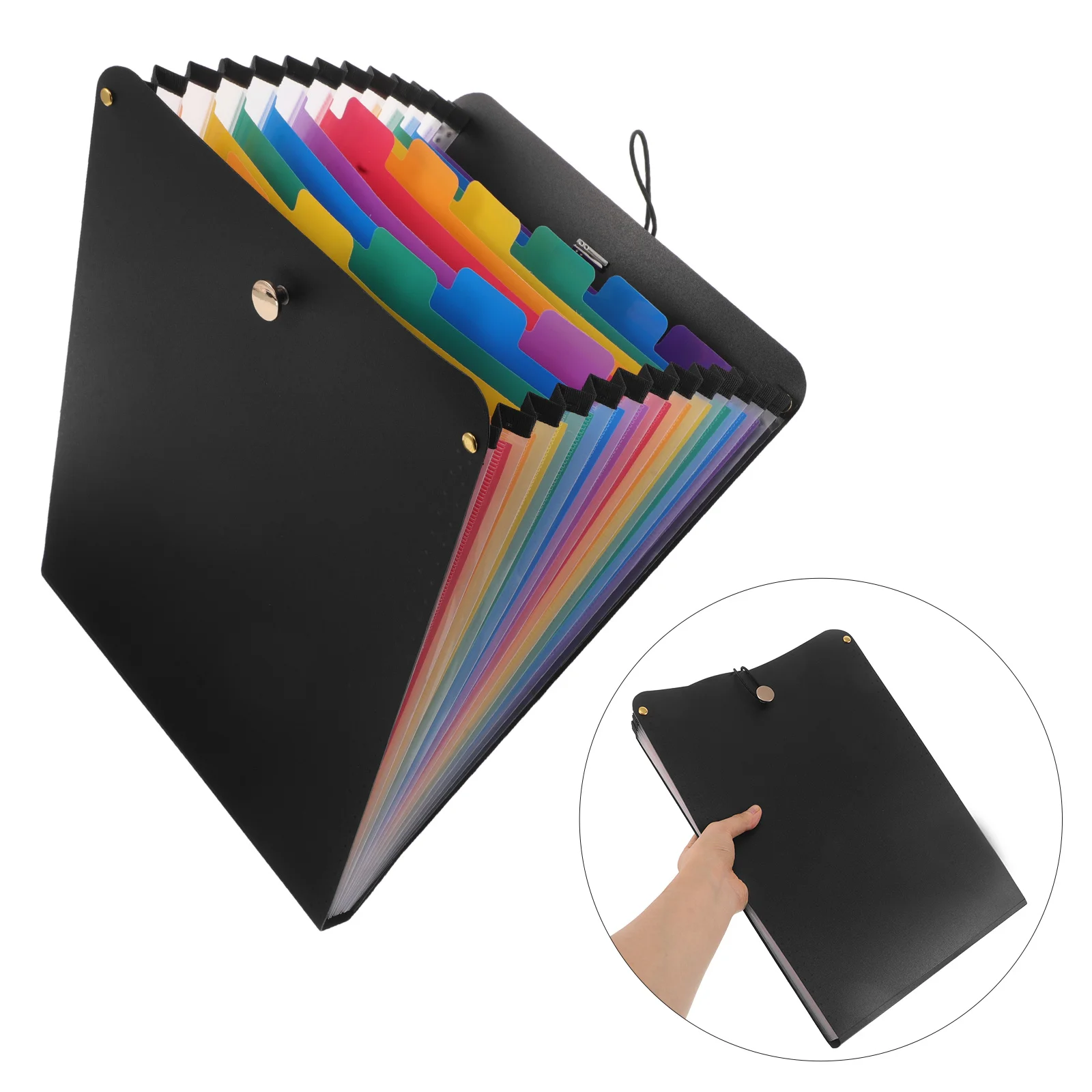 

Accordion File Organizer Multi-Layer A4 Paper Folder 13 Pockets Vertical File Folder Plastic Document Holder For Test Papers
