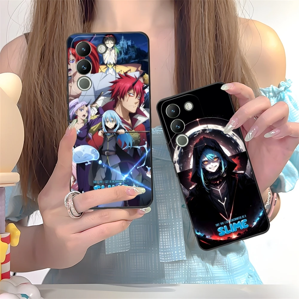 Slime Tensura Rimuru Mobile Phone Case for VIVO Y95 Y93 Y31 Y20 V19 V17 V15 Pro X60 NEX Black Soft Phone Cover Shell