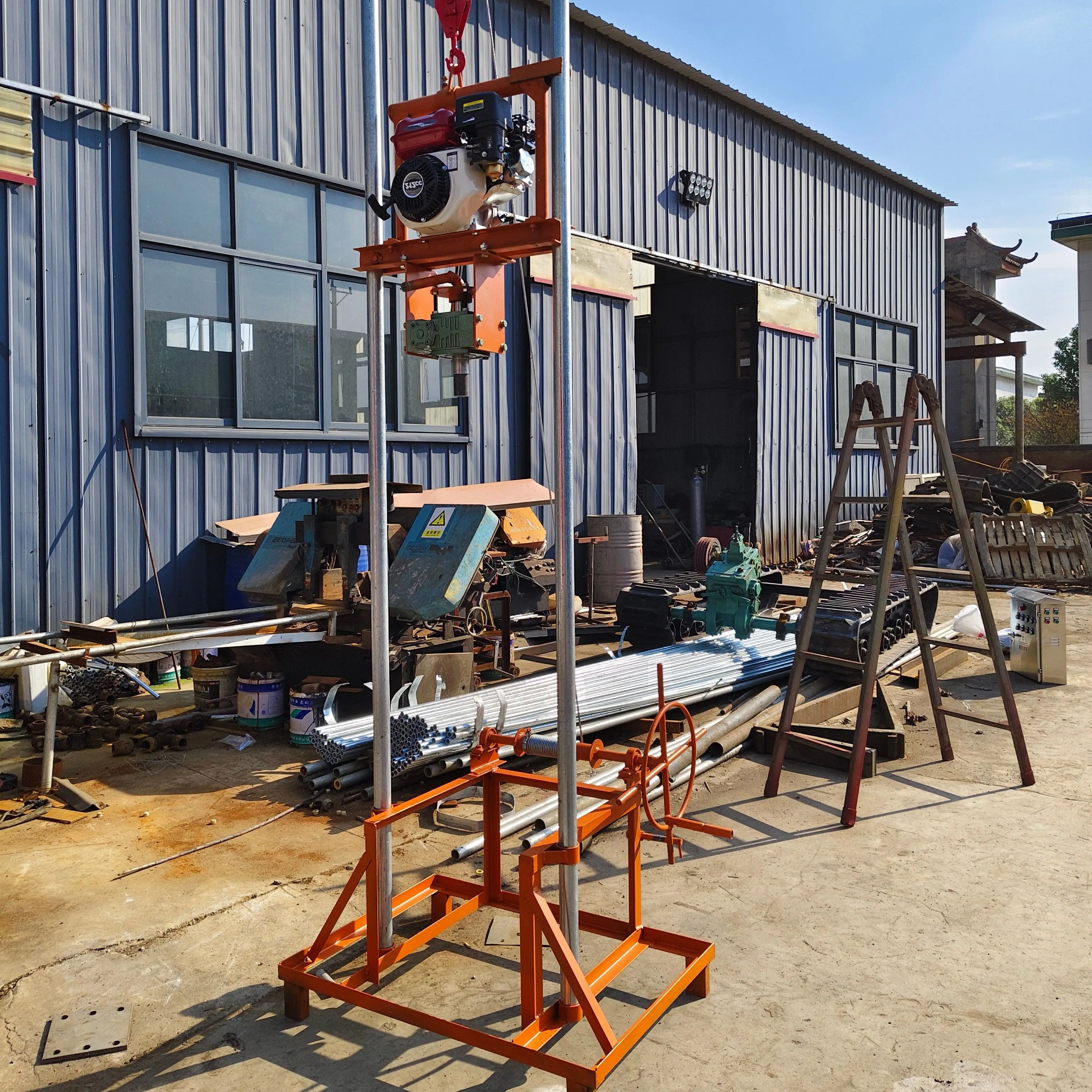 

Customized Mini Water Well Drilling Rig 80m - Small Foldable Engine Model with Water Pump